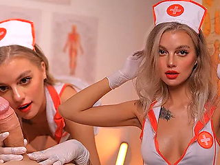 Horny Nurse in Latex Gloves has Her Own Treatment Method