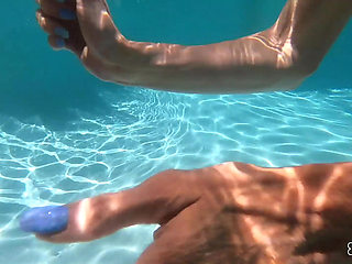 Underwater Swimming Pool Threesome