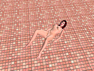 Beautiful Shemale Masturbates with Butt Plug Then Gets Ass Fingered 3D Hentai