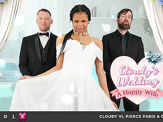 TGIRLS XXX - Cloudy Vi Gets Threesome On Wedding Day