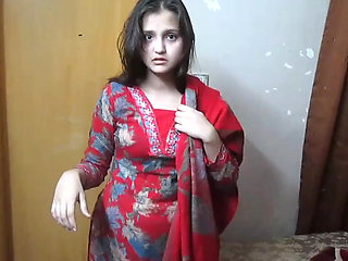 Pakistani Desi Beauty in Red Lingerie for Hot Sex