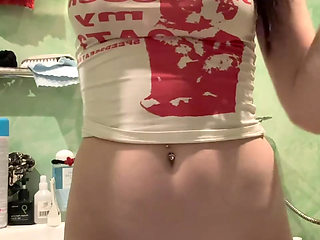 babe, satisfying herself in different positions