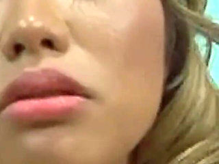 Lucky Asian girl fucked in threesome double penetration from two big black cocks