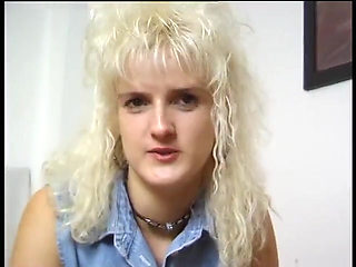 Blonde german MILF in solo act