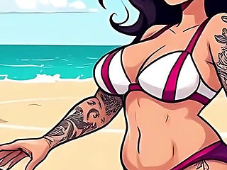 Sexy Tattoo Art Bikini Babes