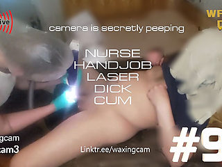 #96 Nurse Handjob Laser Dick Cum