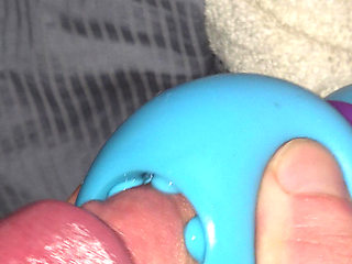 Slow Stroking Silicone Closeup Jerking off til I could not hold myself back any more