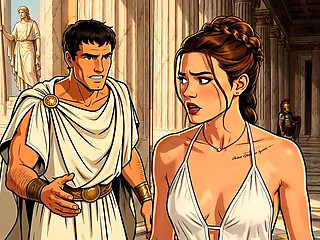 Helen of Troy Fucks and Sucks and Gets Cum Inside Her Pussy and on Her Belly