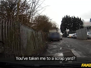 Fake Cop - Busty Blonde Fucked in Junk Yard