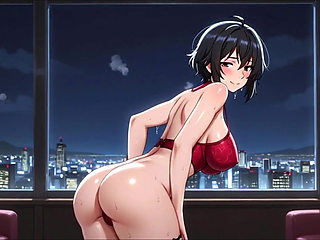 Ada Wong in very seductive POV scenes wearing her iconic red dress doing passionate teasing