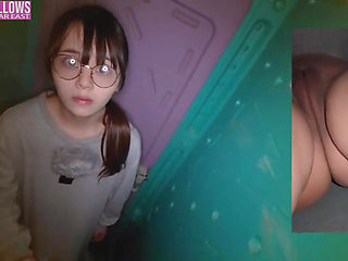 Fragile Heiress Heat as the Natural Rich Beauty Offers Warm Mouth Support Inside a Risky Temporary Booth