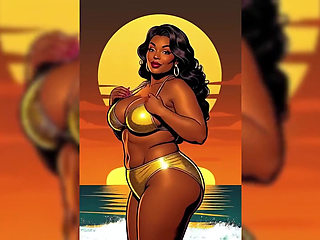 Bold Black Woman Animated to Tease