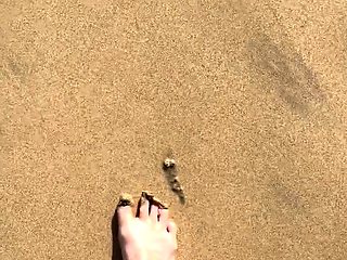 Foot fetish Handjob POV