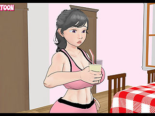 Stepbrother Ethan's banana smoothie