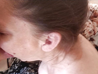 Big blow cumshot on hot babes face