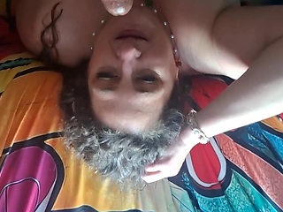 BBW Submissive Slut Roughly Face Fucked by BBC