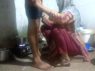 took it in her mouth and said, "Put it down."