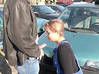 Horny German Couple Fucks on Car Hood - Petra Wegat Big Tits Outdoor Sex