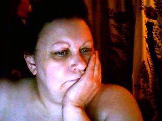 Big-tit Russian BBW Mom Plays on Skype