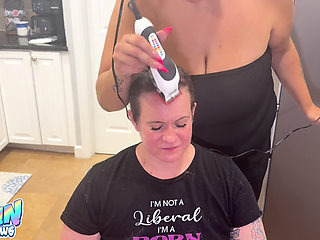 Shaving Quinn’s Head