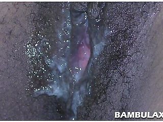 Ebony Hairy Ex-girlfriend Fucked And Creampied By Big White Cock