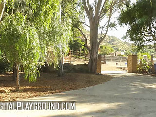 DIGITALPLAYGROUND - From Yoga Poses To Outdoor Passion, Olive Glass And Danny Fuck In Public