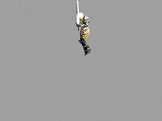 a girl dancing with sword