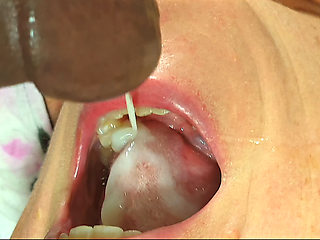 Black man playing the try not cum challenge with his wife sucking on his cock, failed and ended up cumming inside her mouth