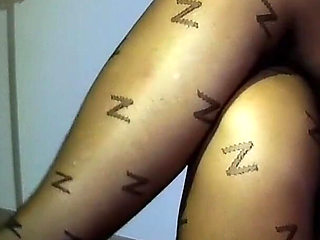 Shoe Dangling in Pantyhose.