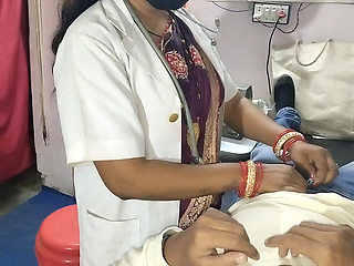 The lady doctor fucked hard when I was checking my body in clinic