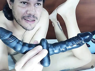 Afternoon Anal Fun: Latina Femdom Pegging & Rimming a Beginner #444