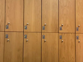 I Take You with Me to the Women's Locker Room and Shower  Part 1