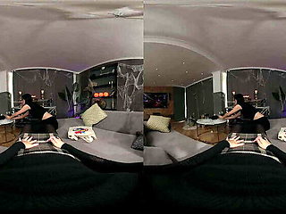Halloween VR Threesome: Lesbian Cosplay with Vampire and Best Friend