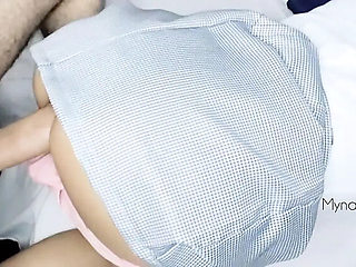 Pervert fucks schoolgirl at home while mom is away