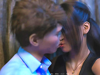 Hot MILF Wife Christine Cheats on Husband with Young Boyfriend Tobey - Full HD Uncensored Kissing Scene
