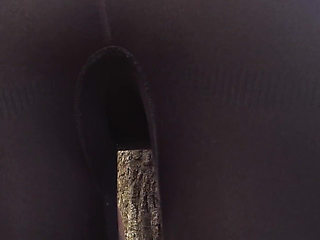 Fit MILF in Tight Black Leggings Teases Sexy Ass