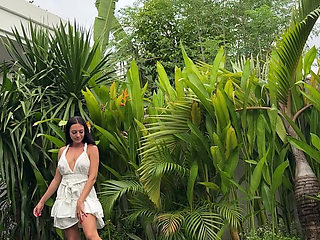 Hot Brunette Tease: Legs, Heels & Naughty Peeks