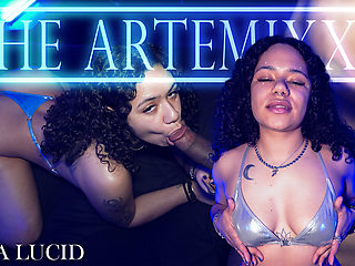 Petitie Big Booty Latina Luna Lucid takes ArtemiXXX huge cock deep in her wet creamy pussy