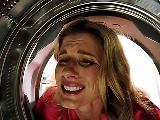 Hot Step Mom Cory Chase Gets Stuck in Dryer and Fucked Hard in the Ass - Luke Longly