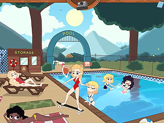 Camp Mourning Wood - Part 34 - Pool Sex by Loveskysanhentai