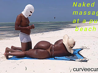 Massage Naked on a Beach