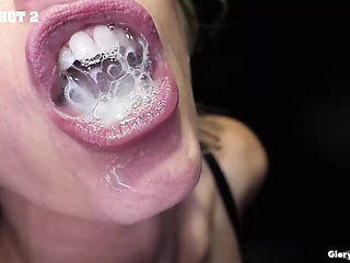 Blonde Babe Lauren Phillips Sucks Big Cock at Gloryhole for the First Time