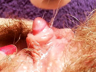 Extreme Close-Up Big Clit Orgasm: Rough Vibrator On Huge Clitoris