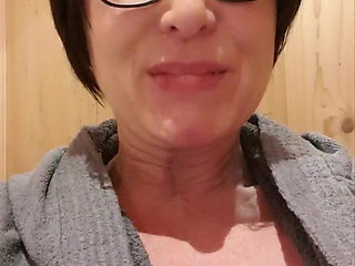 Orgasm in public sauna