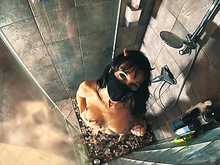 Morning Shower with My Dildo