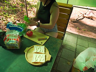 Complete Girlfriend Experience: Camping, Fishing, Cooking and Outdoor Sex!