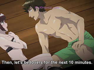 Hentai Anime In Cheating With Hairy Babe In Sauna