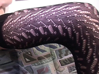 German Brunette Slut Fucks Pussy Hard with Orange Dildo Solo