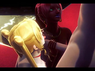 Zelda Hentai - Gerudo Woman Sex Sucking Handjob and Fucked - Japanese Asian Manga Anime Film Game Porn