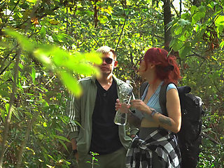 Step Mom's Secret Masturbation in Share Tent Turns Taboo Fuck!